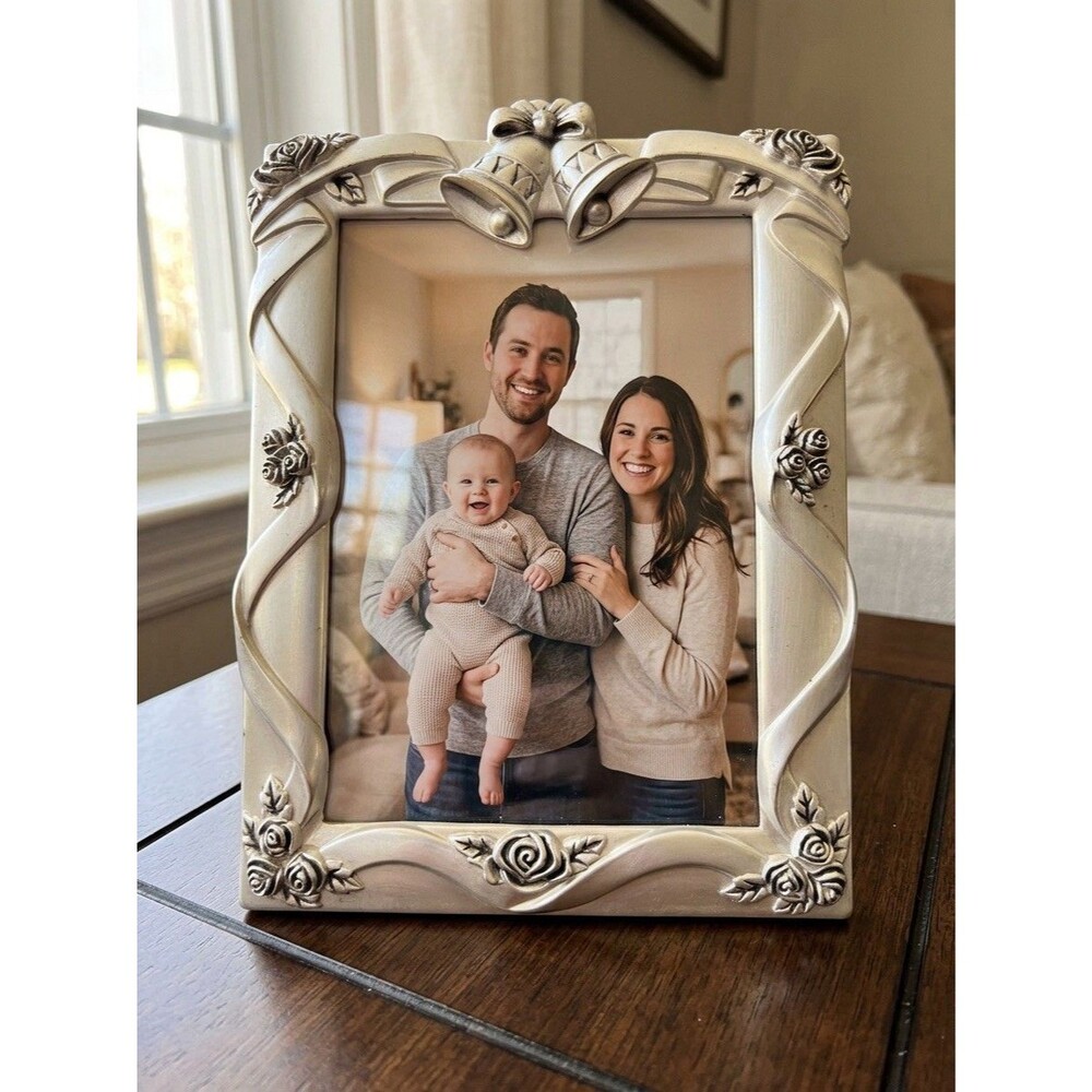 Godinger Family Wedding Photo Album Silver Plated 100 4x6" Pictures Frame Cover
